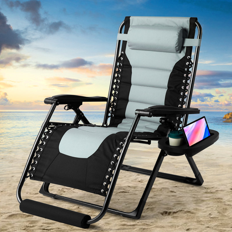 Arlmont & Co. Muhab Folding Zero Gravity Camping Chair Fashion Recliner